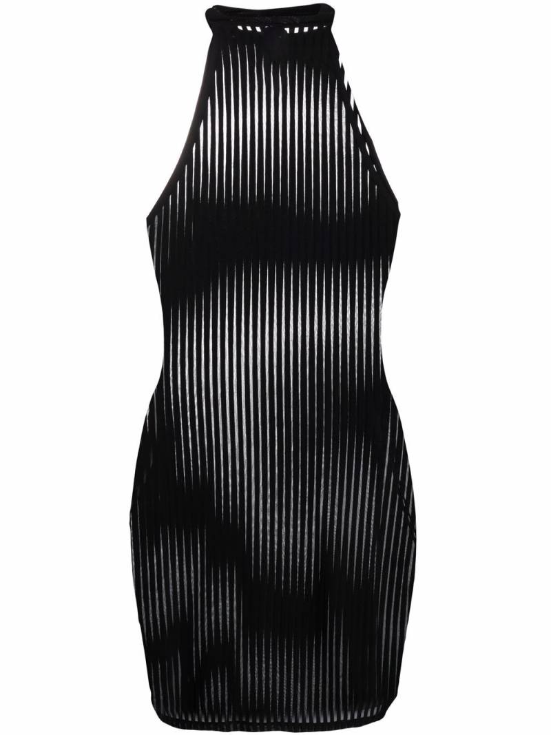 Maison Close Bande à Part striped dress - Black von Maison Close