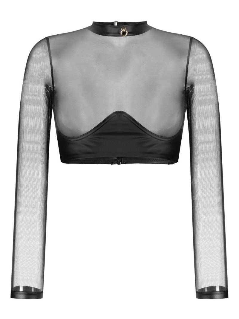 Maison Close Chambre Noire long-sleeve top - Black von Maison Close