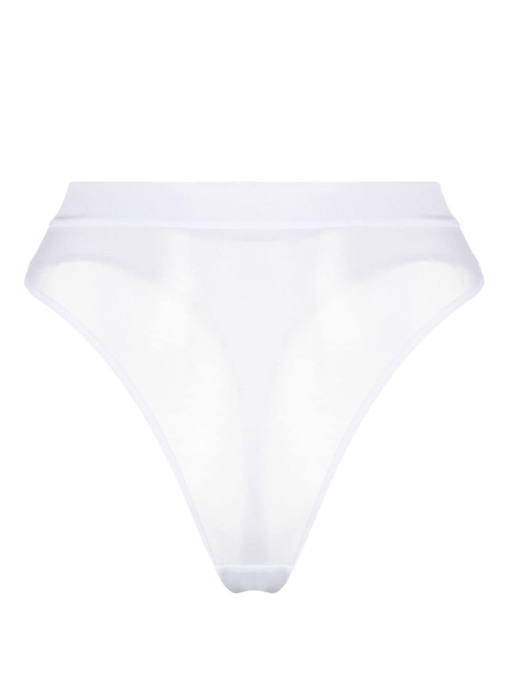 Maison Close Corps à Corps high-waisted thong - White von Maison Close