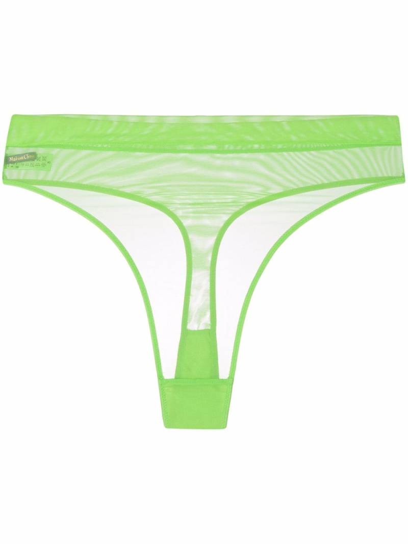 Maison Close Corps à Corps thong - Green von Maison Close