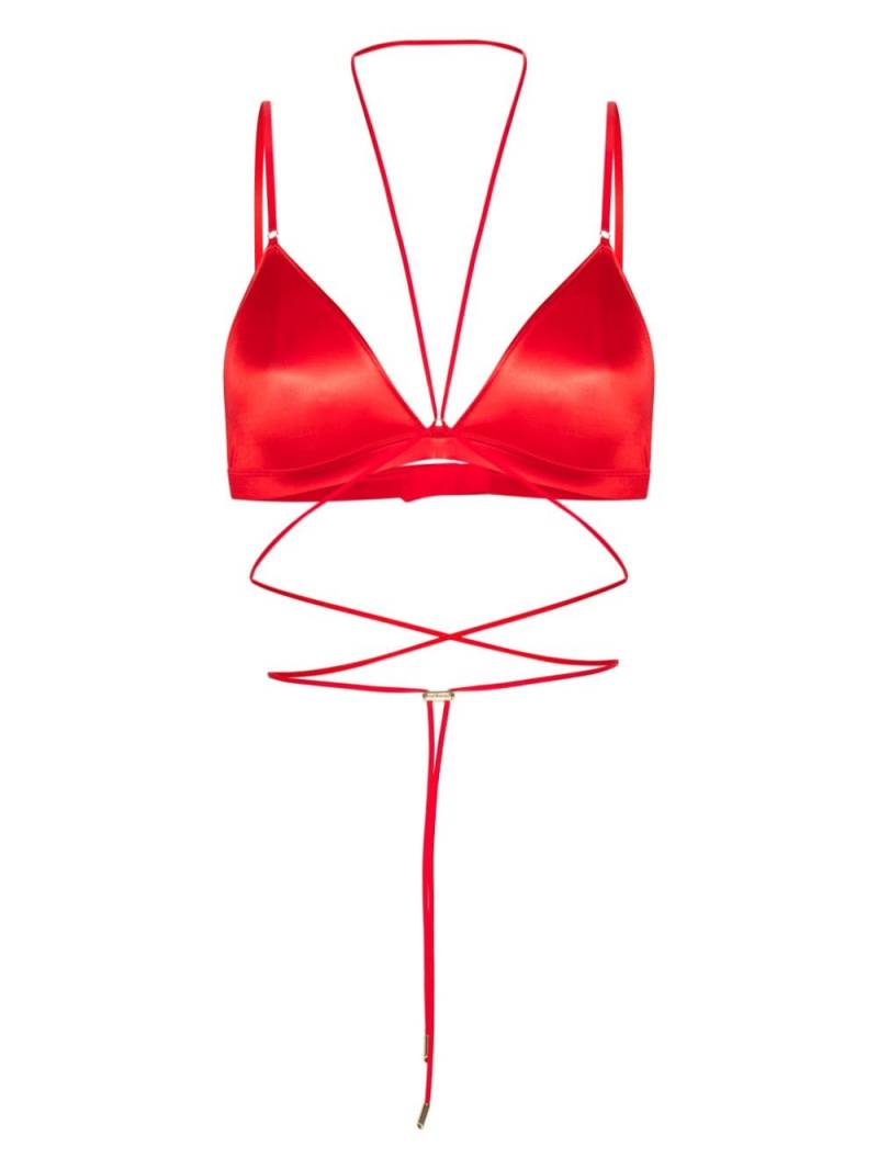 Maison Close French Kiss triangle bra - Red von Maison Close