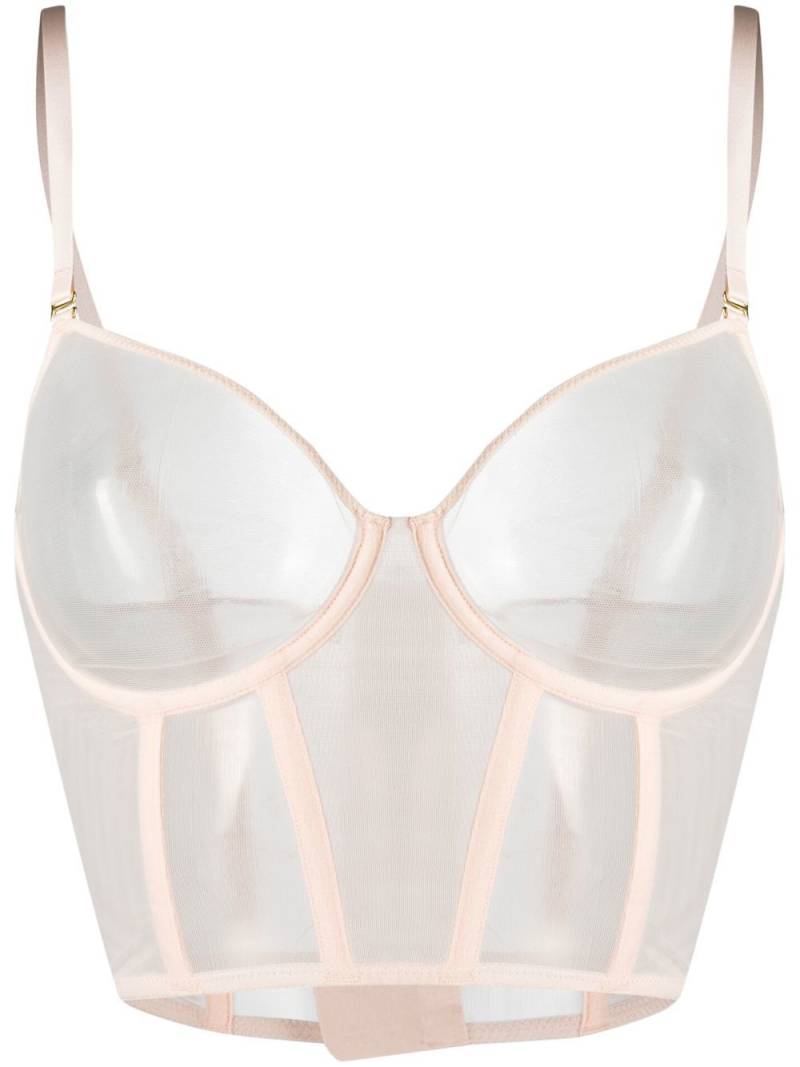 Maison Close L'Amoureuse Soutien Gorge bustier bra - Pink von Maison Close