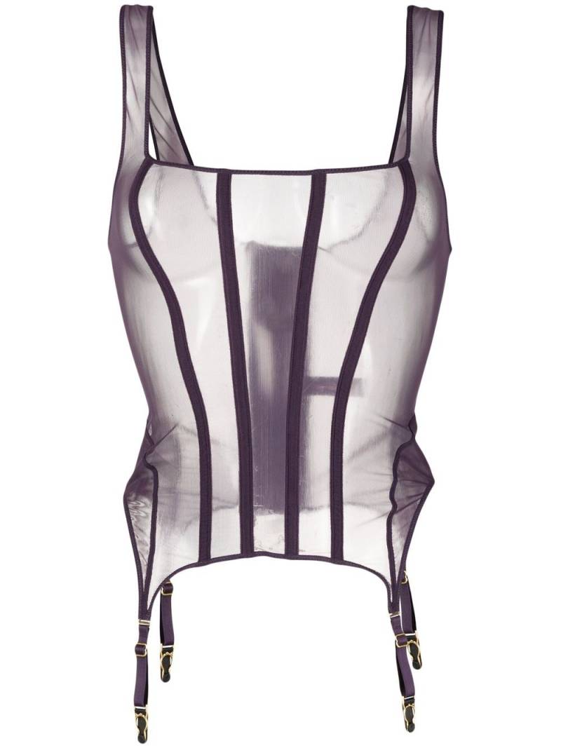 Maison Close L'Amoureuse combination corset - Purple von Maison Close