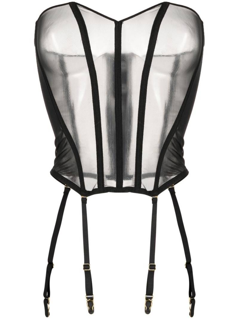 Maison Close L'Amoureuse porte-jarretelles corset - Black von Maison Close