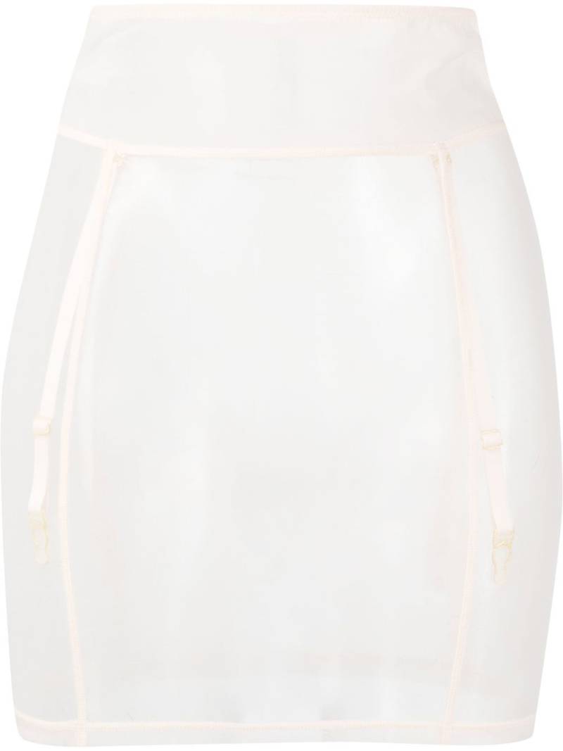 Maison Close L'Amoureuse sheer-mesh waspie - Pink von Maison Close