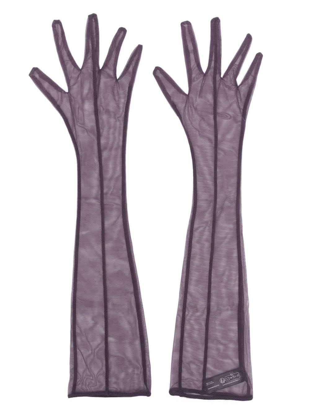 Maison Close L'Amoureuse tulle Opera gloves - Purple von Maison Close