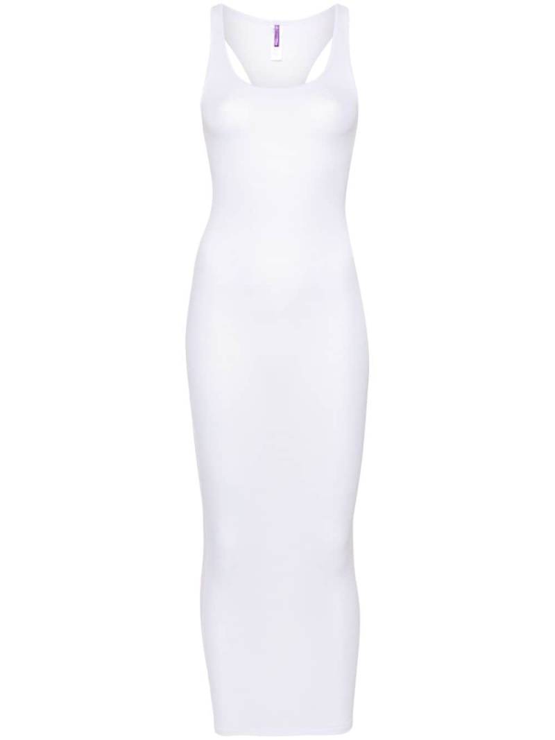 Maison Close La Femme Amazone ribbed midi dress - White von Maison Close