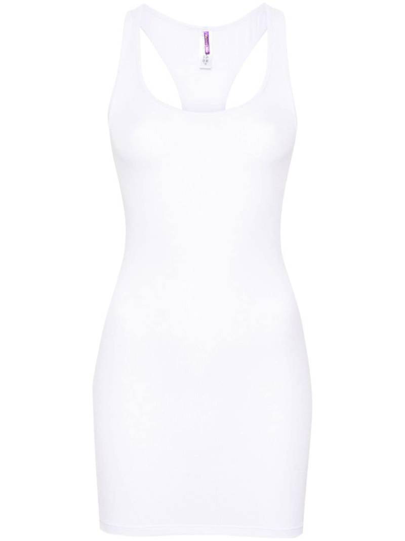 Maison Close La Femme Amazone ribbed minidress - White von Maison Close