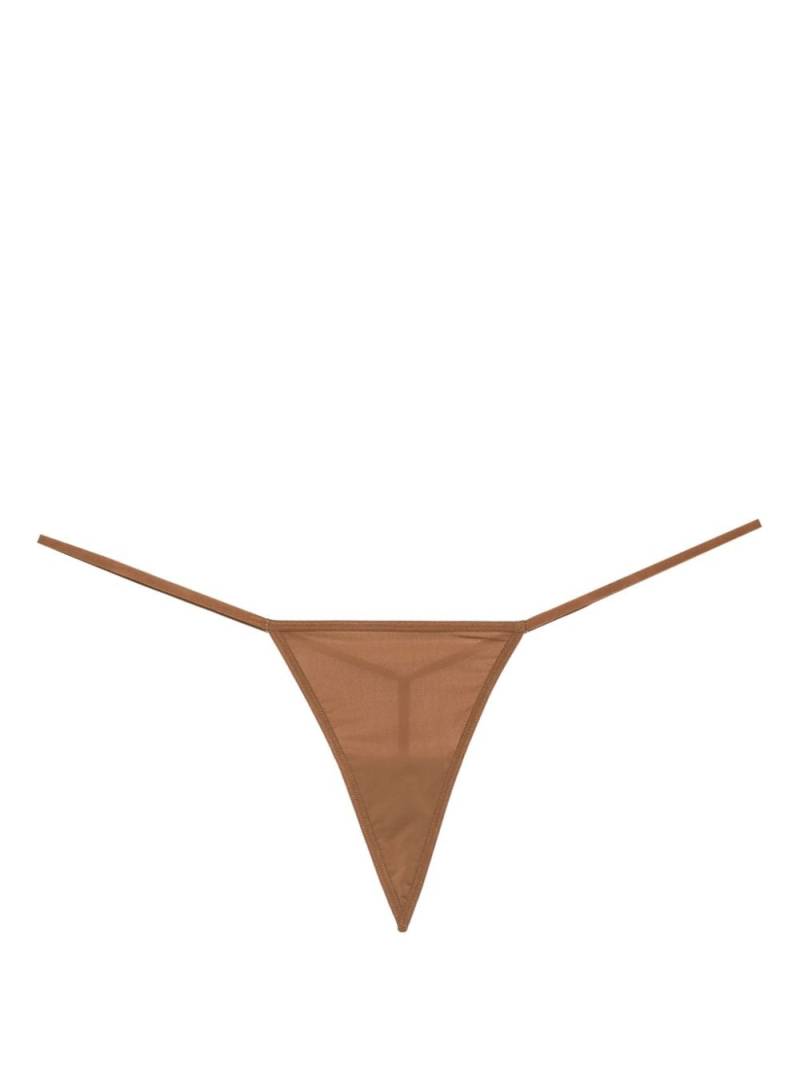 Maison Close Le Petit Secret micro thong - Brown von Maison Close