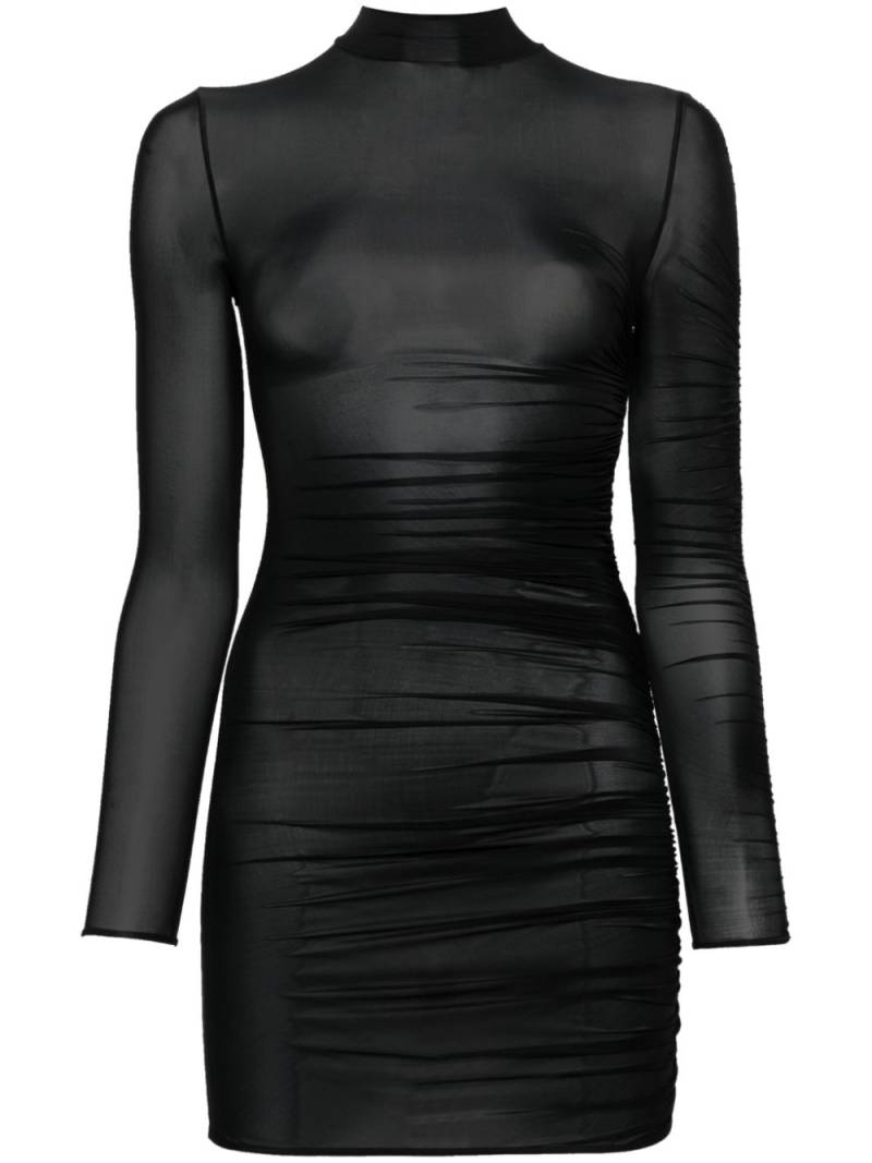 Maison Close Nuit Fauve jersey mini dress - Black von Maison Close