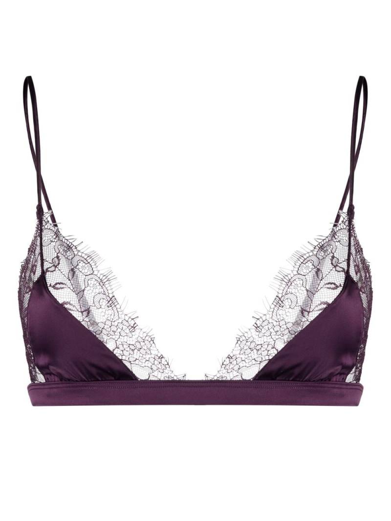 Maison Close Villa Satine Soutien Gorge Triangle bra - Purple von Maison Close