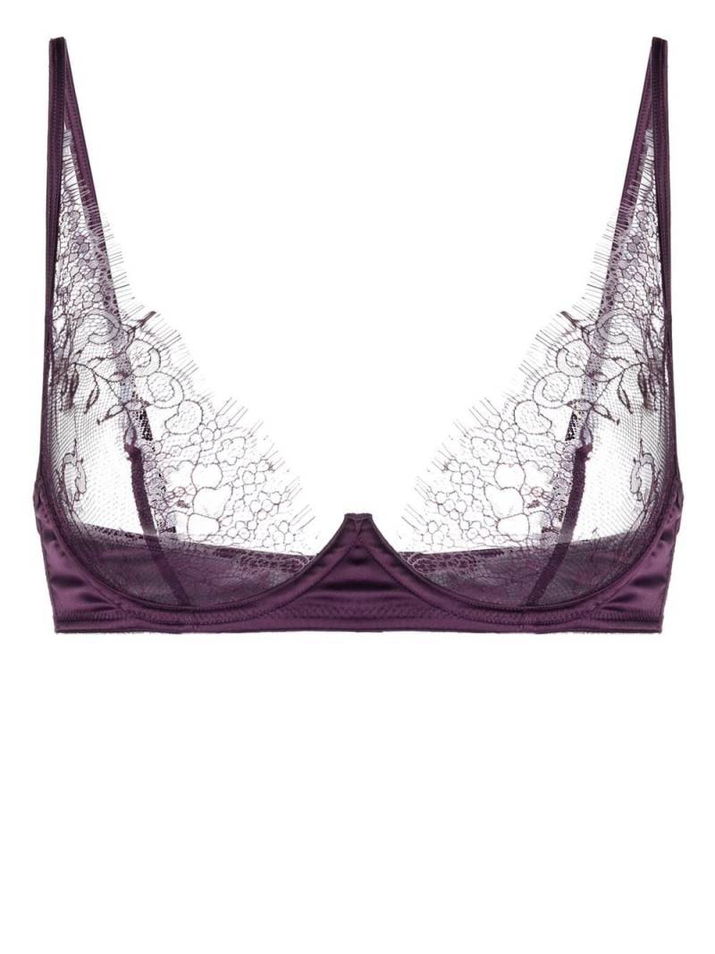 Maison Close Villa Satine Soutien Gorge balconette bra - Purple von Maison Close