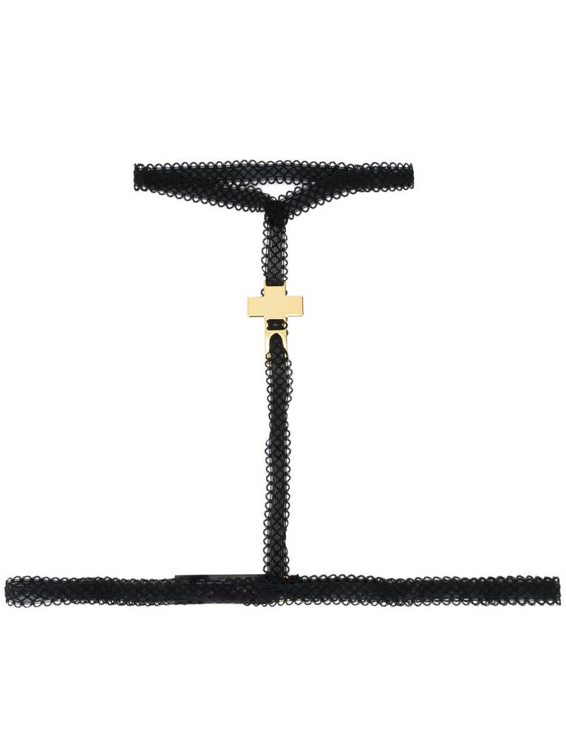 Maison Close collar harness - Black von Maison Close