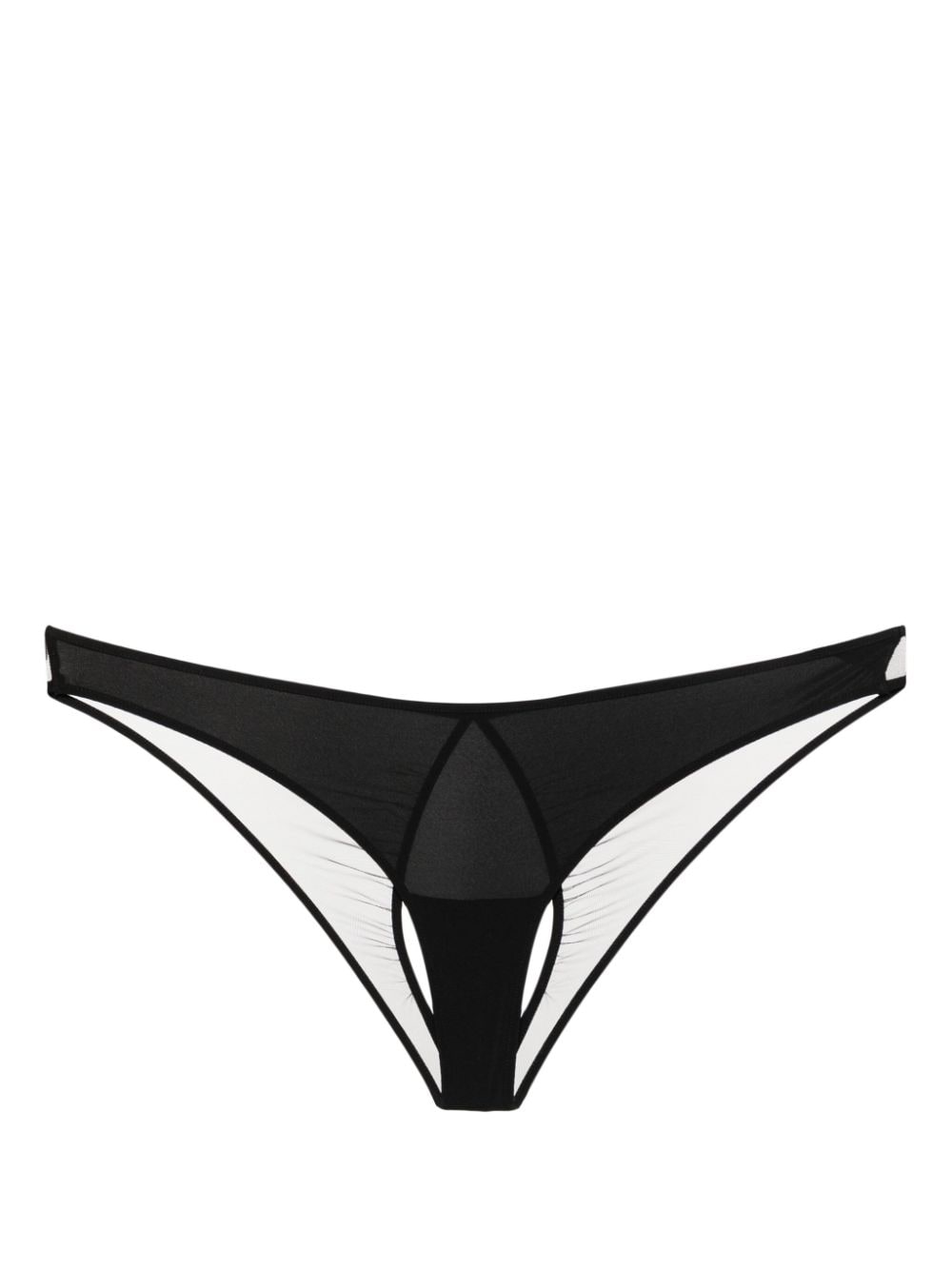 Maison Close cut-out-detail thong - Black von Maison Close