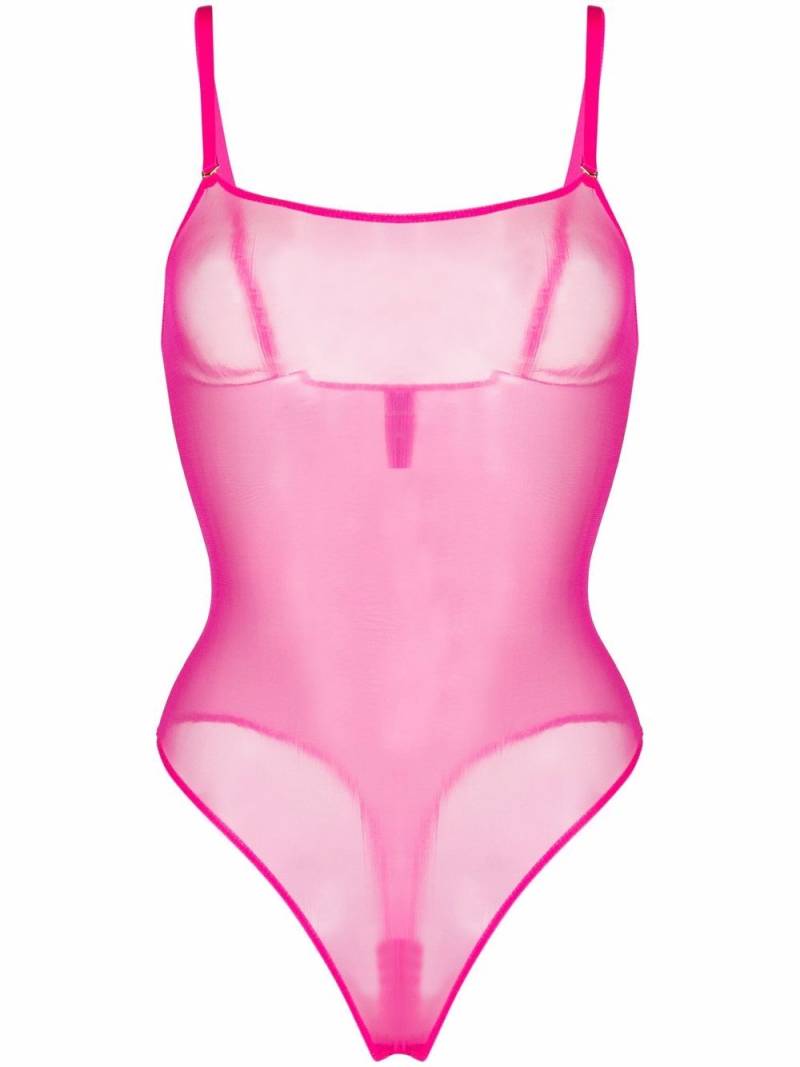 Maison Close hot pink string body von Maison Close