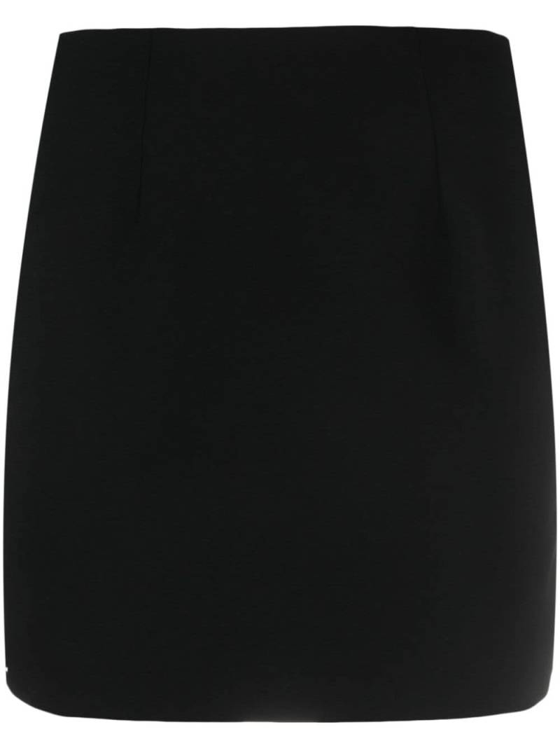 Maison Close logo-patch lace-detailing skirt - Black von Maison Close