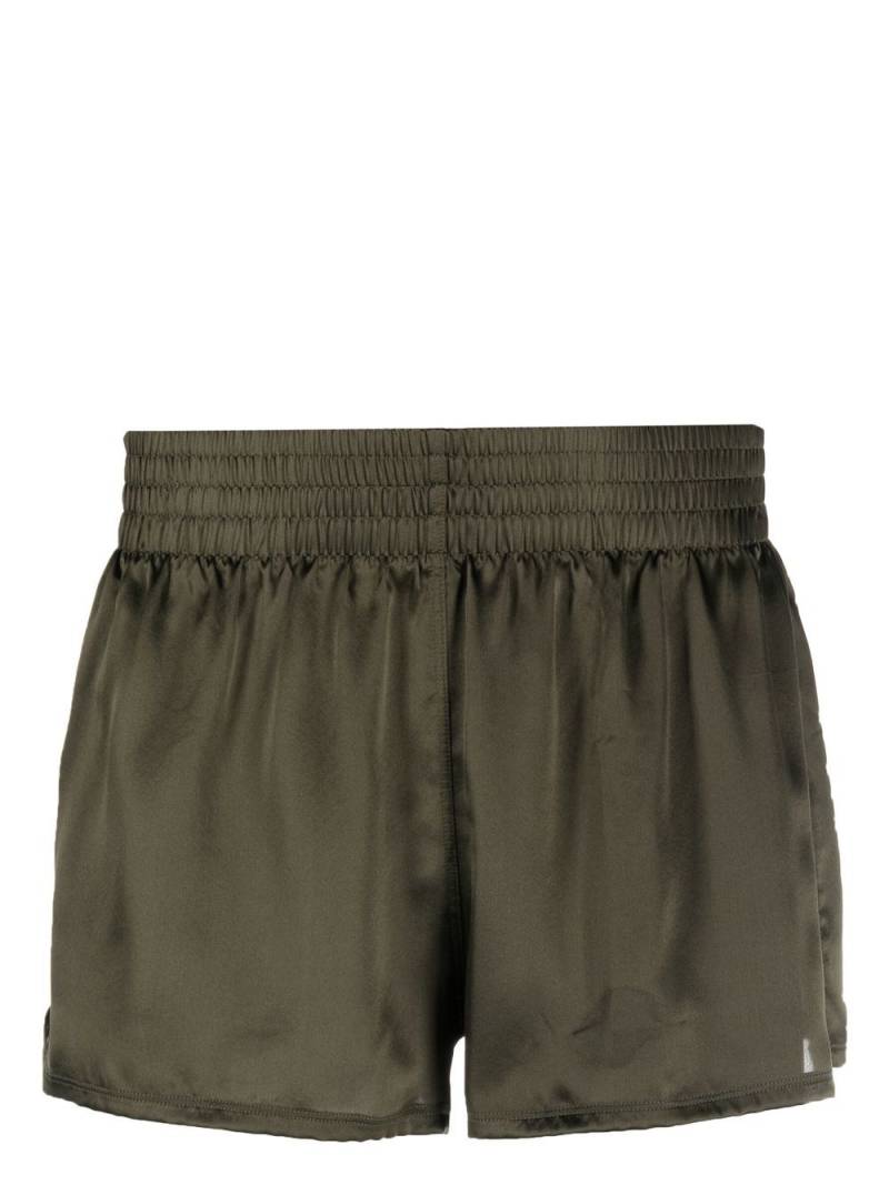 Maison Close silk elasticated boxers - Green von Maison Close