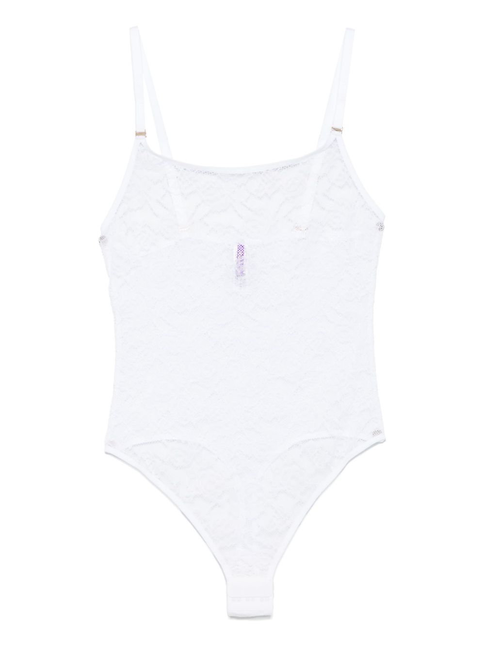 Maison Close thong bodysuit - White von Maison Close