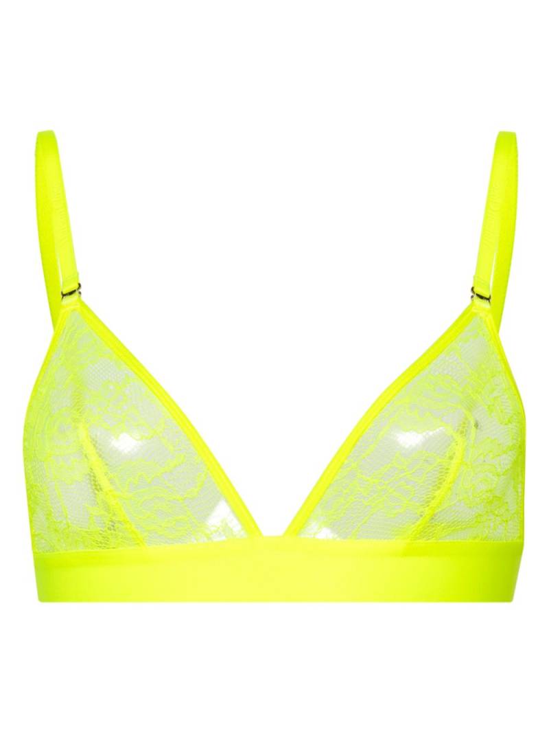 Maison Close triangle bra - Yellow von Maison Close