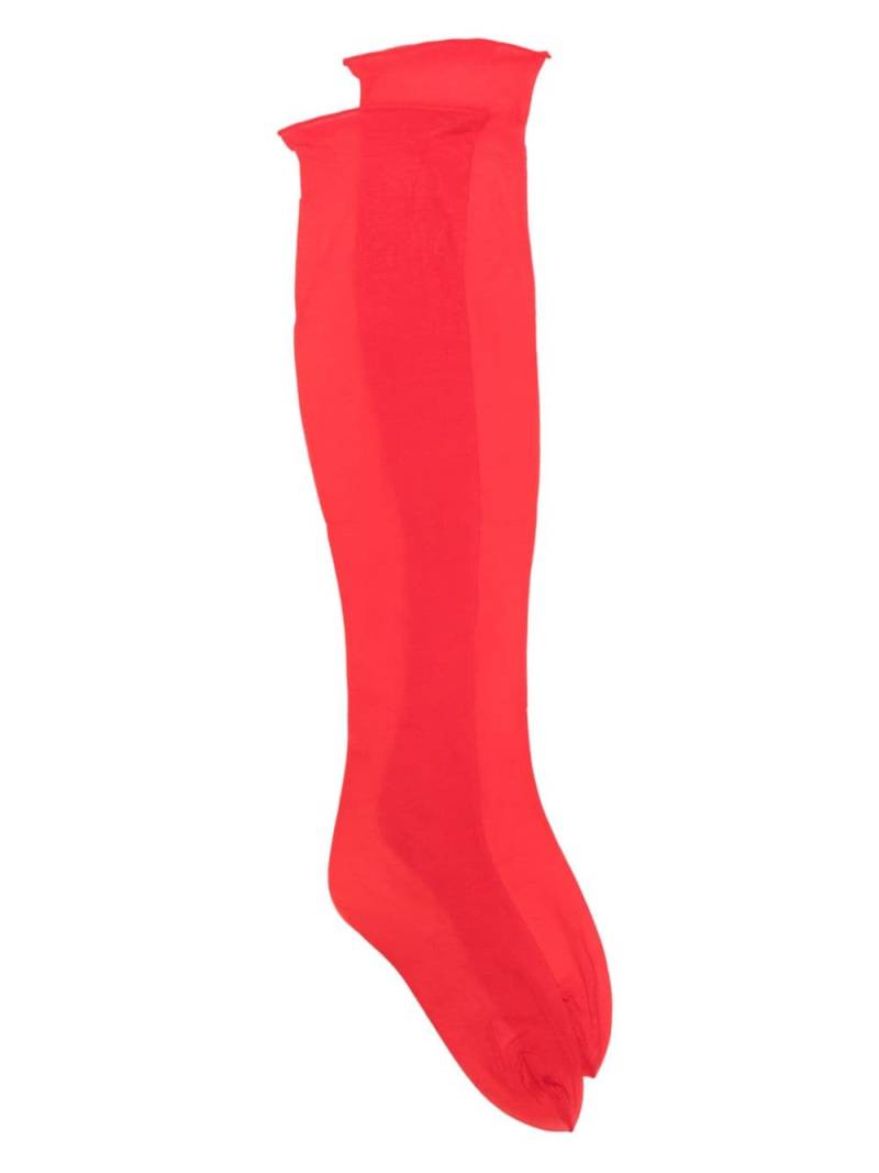 Maison Close voile stockings - Red von Maison Close