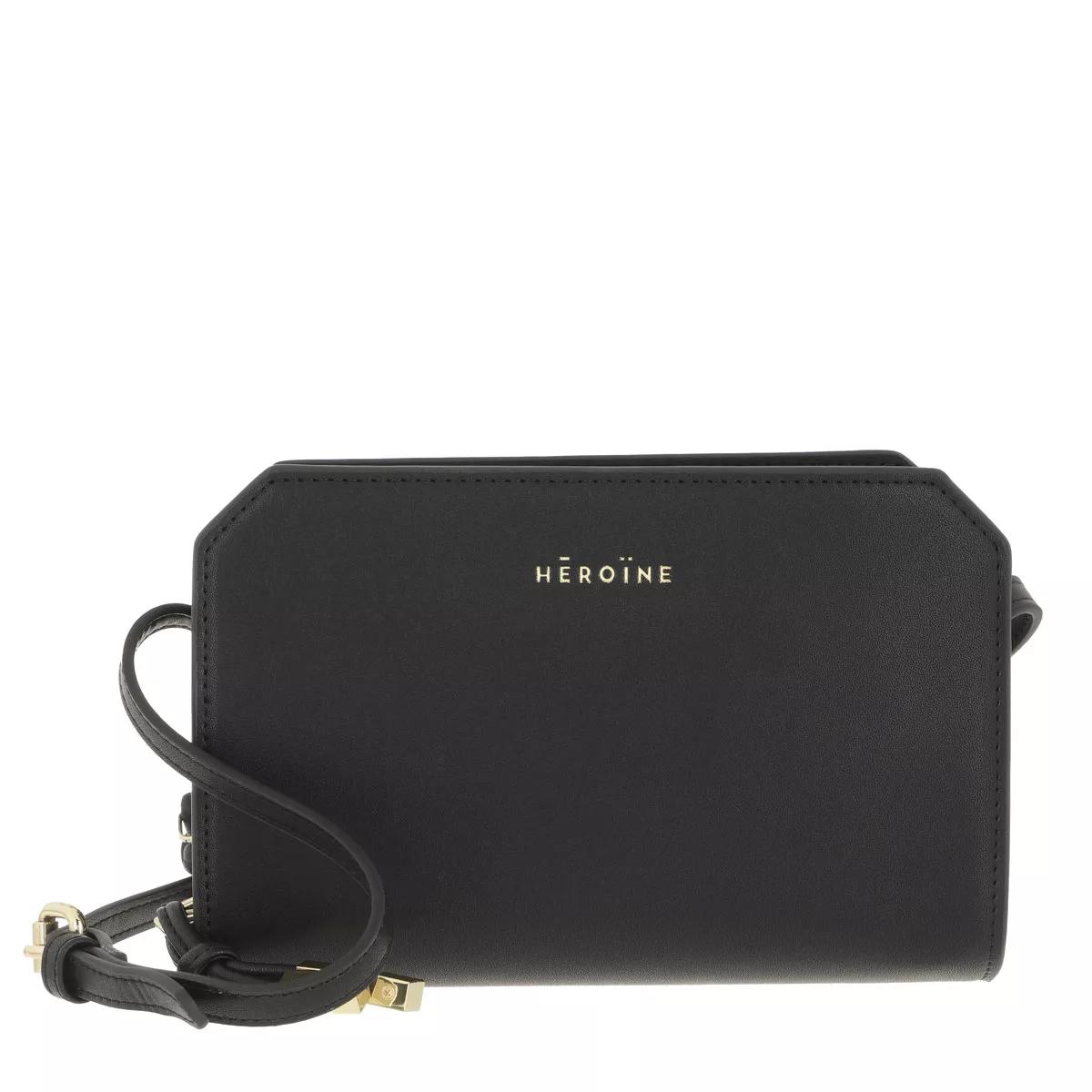 Maison Héroïne Schultertasche - Pheline Phone - Gr. unisize - in Schwarz - für Damen von Maison Héroïne