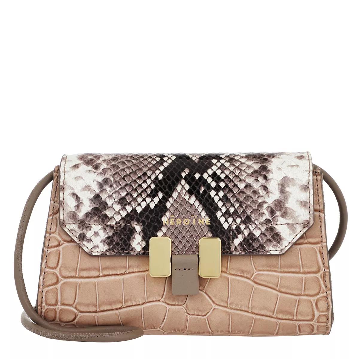 Maison Héroïne Umhängetasche - Lilia Mini Crossbody - Gr. unisize - in Beige - für Damen