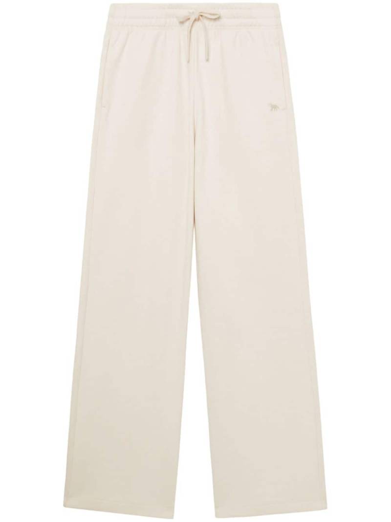 Maison Kitsuné Baby Fox-appliqué track pants - Neutrals von Maison Kitsuné