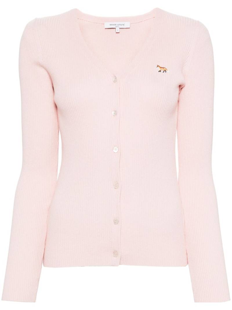 Maison Kitsuné Baby Fox cardigan - Pink von Maison Kitsuné