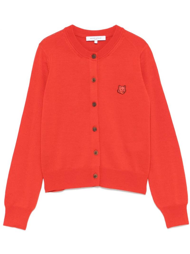 Maison Kitsuné Bold Fox Head cardigan - Orange von Maison Kitsuné