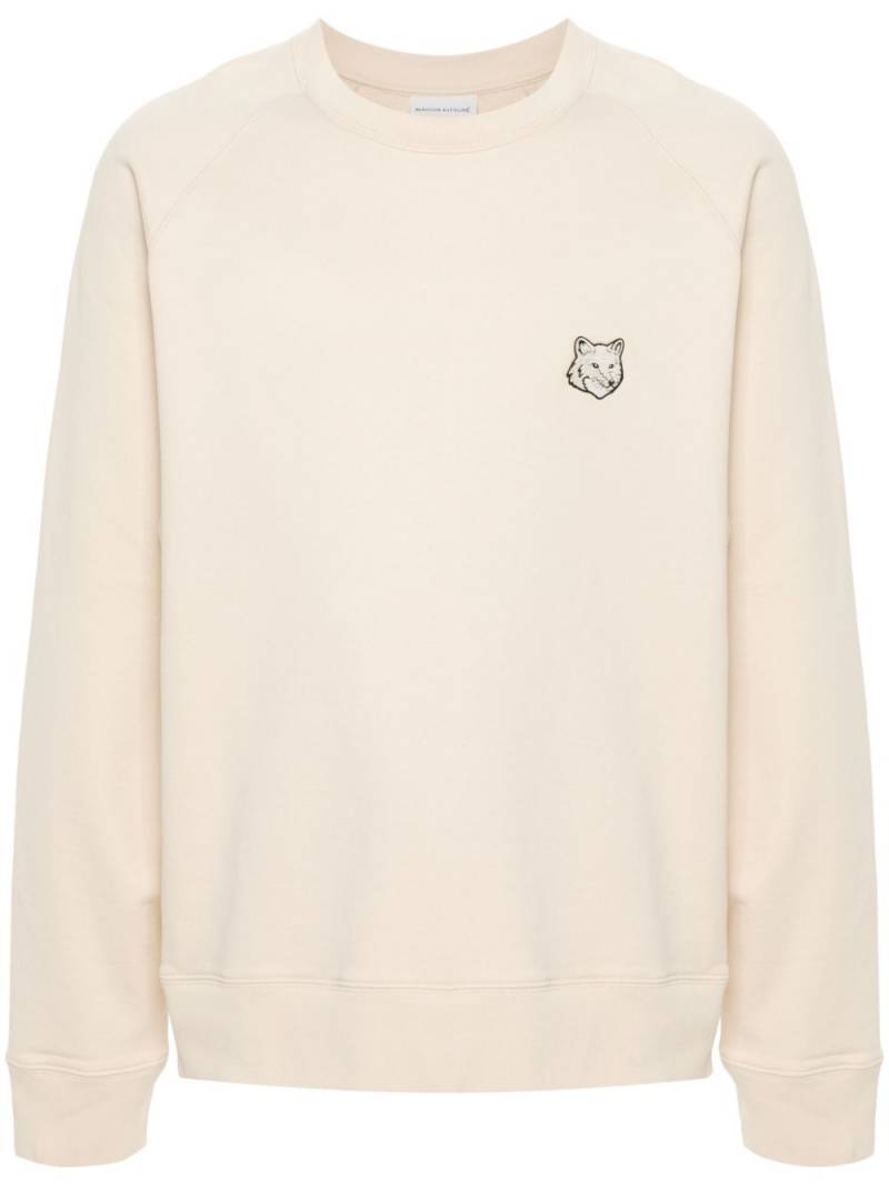 Maison Kitsuné Bold Fox Head cotton sweatshirt - Neutrals von Maison Kitsuné