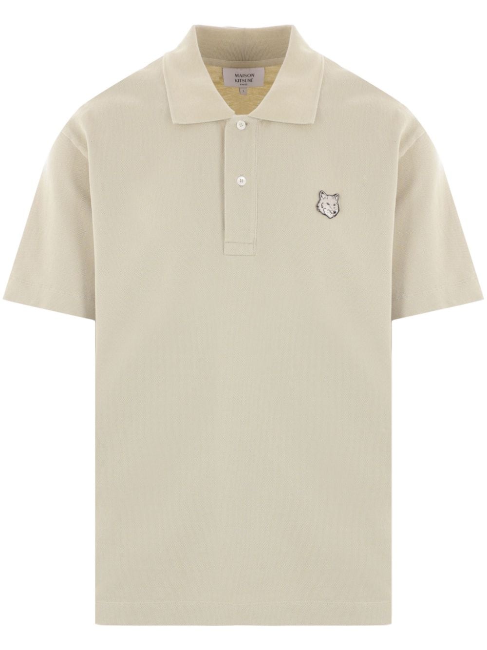 Maison Kitsuné Bold Fox Head patch polo shirt - Neutrals von Maison Kitsuné