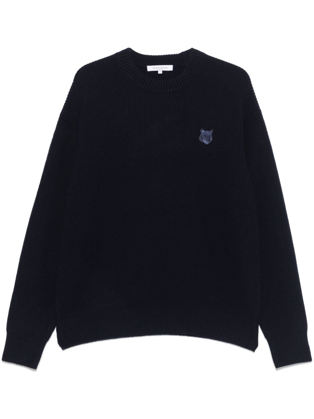 Maison Kitsuné Bold Fox Head-patch sweater - Blue von Maison Kitsuné