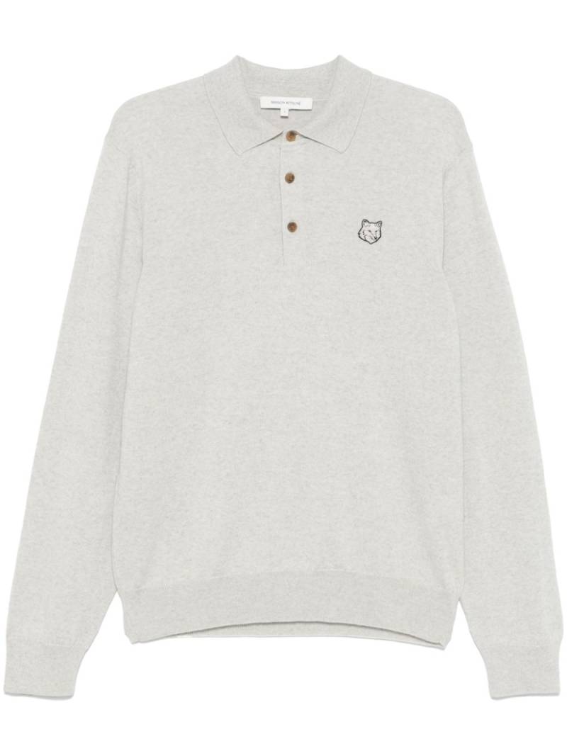 Maison Kitsuné Bold Fox Head polo shirt - Grey von Maison Kitsuné