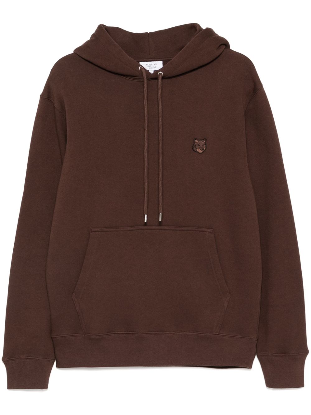 Maison Kitsuné Bold Fox head patch comfort hoodie - Brown von Maison Kitsuné