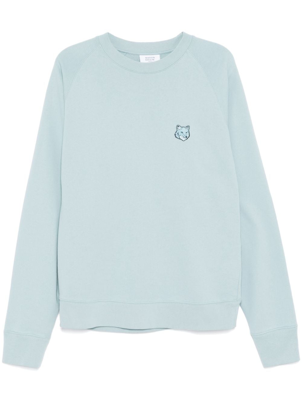 Maison Kitsuné Bold Fox head patch comfort sweatshirt - Blue von Maison Kitsuné