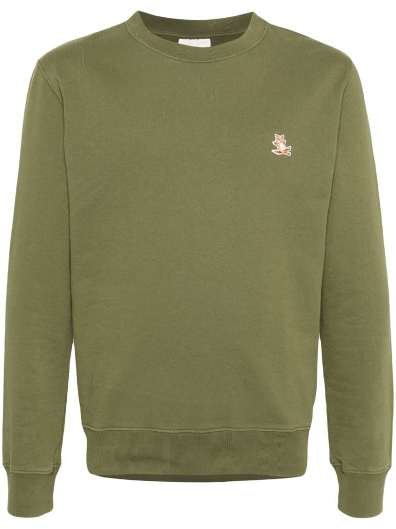 Maison Kitsuné Chillax Fox cotton sweatshirt - Green von Maison Kitsuné