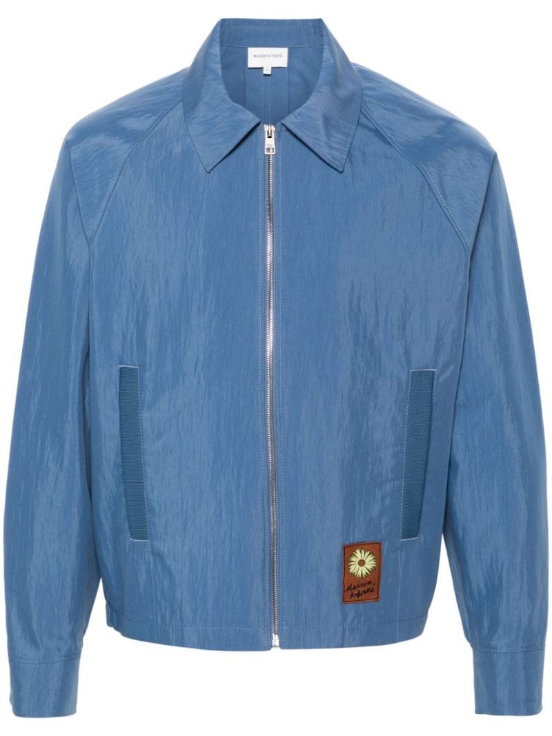 Maison Kitsuné Floating Flower-patch bomber jacket - Blue von Maison Kitsuné