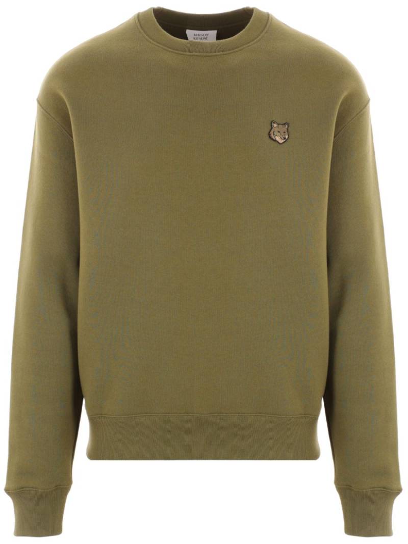 Maison Kitsuné Fold Fox Head sweater - Green von Maison Kitsuné