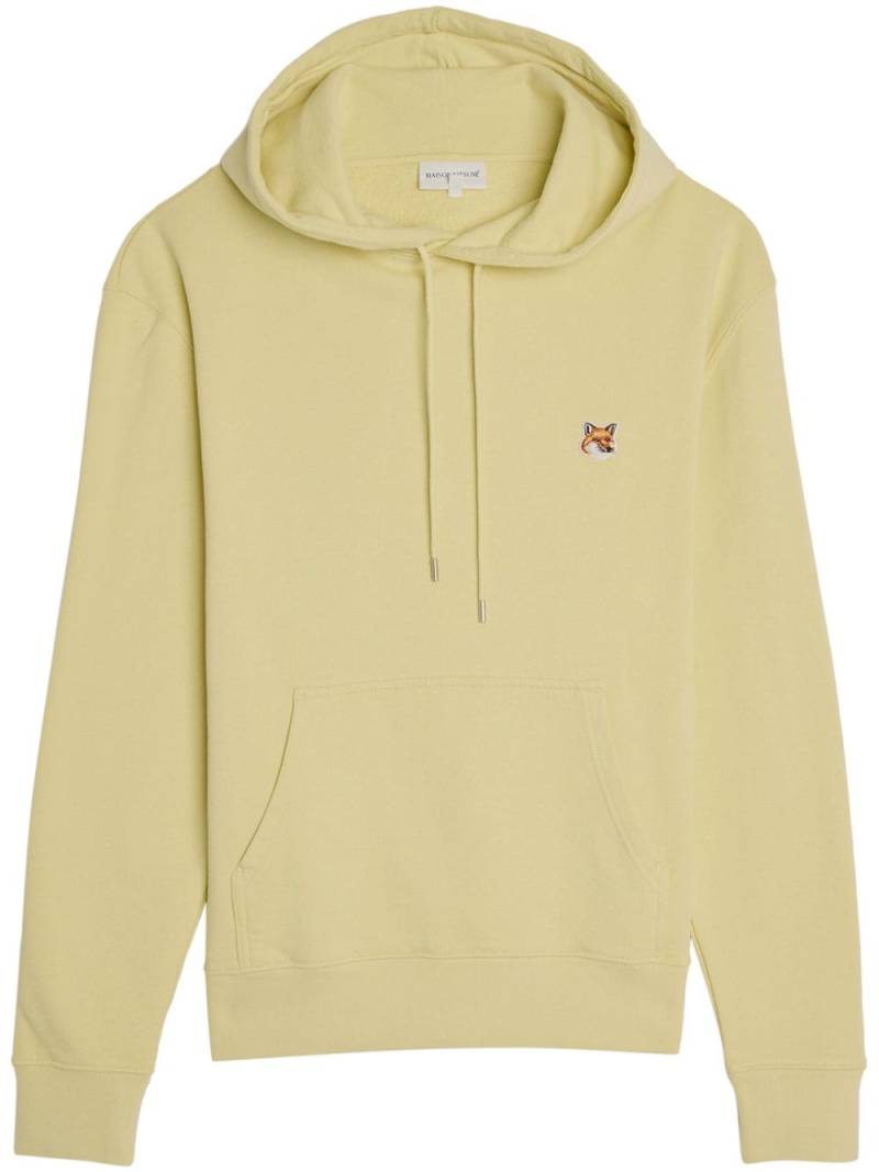 Maison Kitsuné Fox Head cotton hoodie - Yellow von Maison Kitsuné