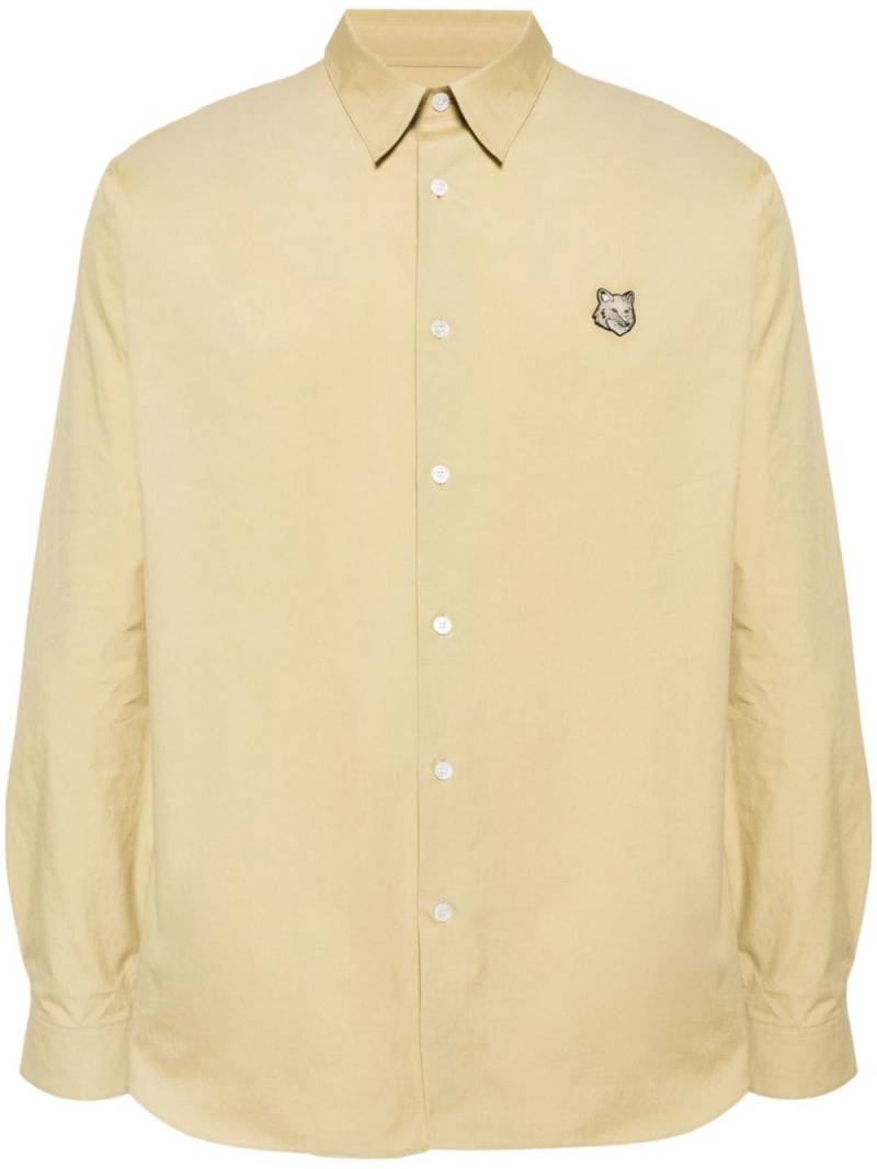 Maison Kitsuné Fox Head cotton shirt - Neutrals von Maison Kitsuné