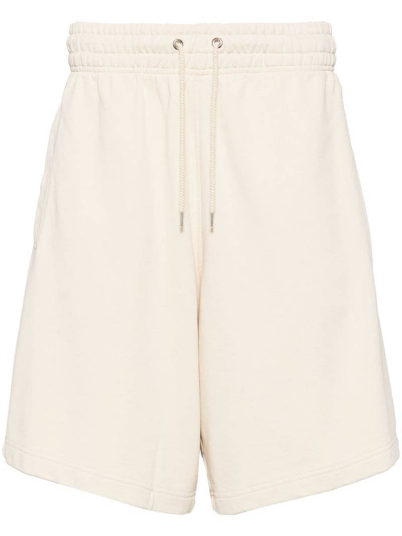 Maison Kitsuné Fox Head-print cotton track shorts - Neutrals von Maison Kitsuné