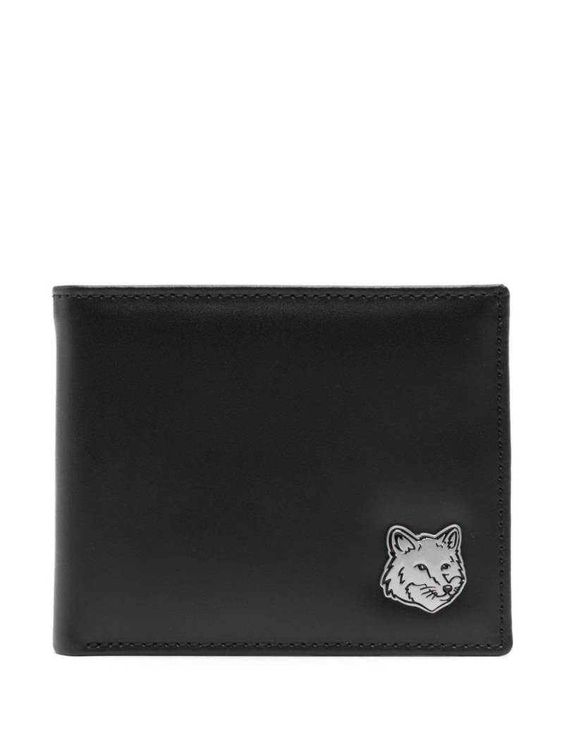 Maison Kitsuné Fox Head wallet - Black von Maison Kitsuné