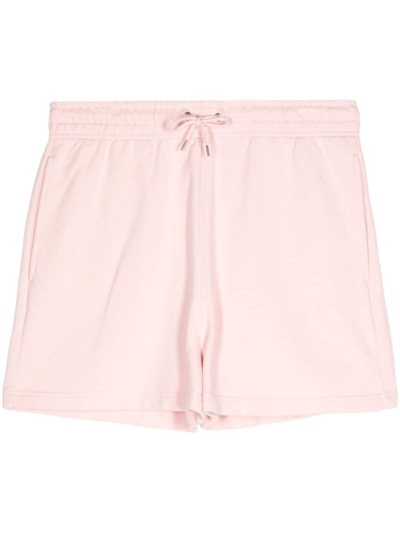 Maison Kitsuné Fox-appliqué cotton shorts - Pink von Maison Kitsuné