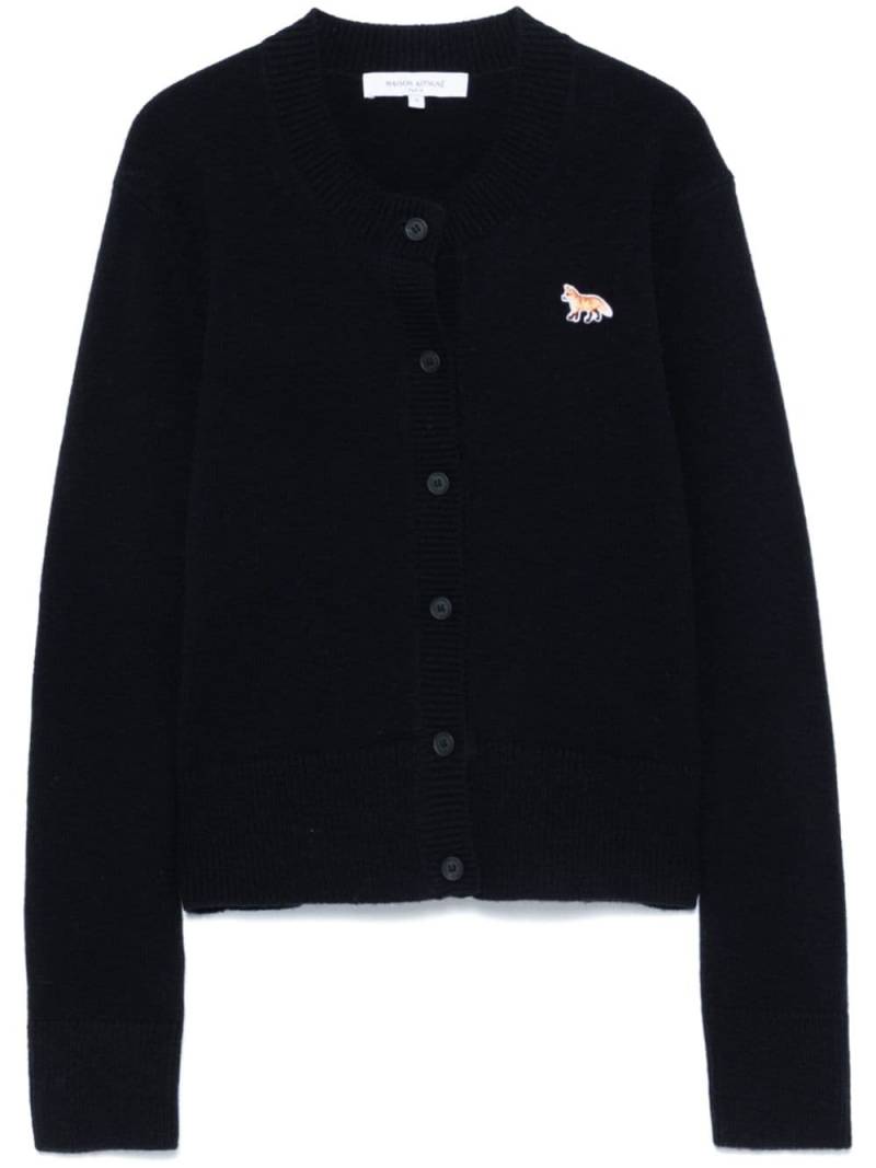 Maison Kitsuné Fox-motif cardigan - Blue von Maison Kitsuné