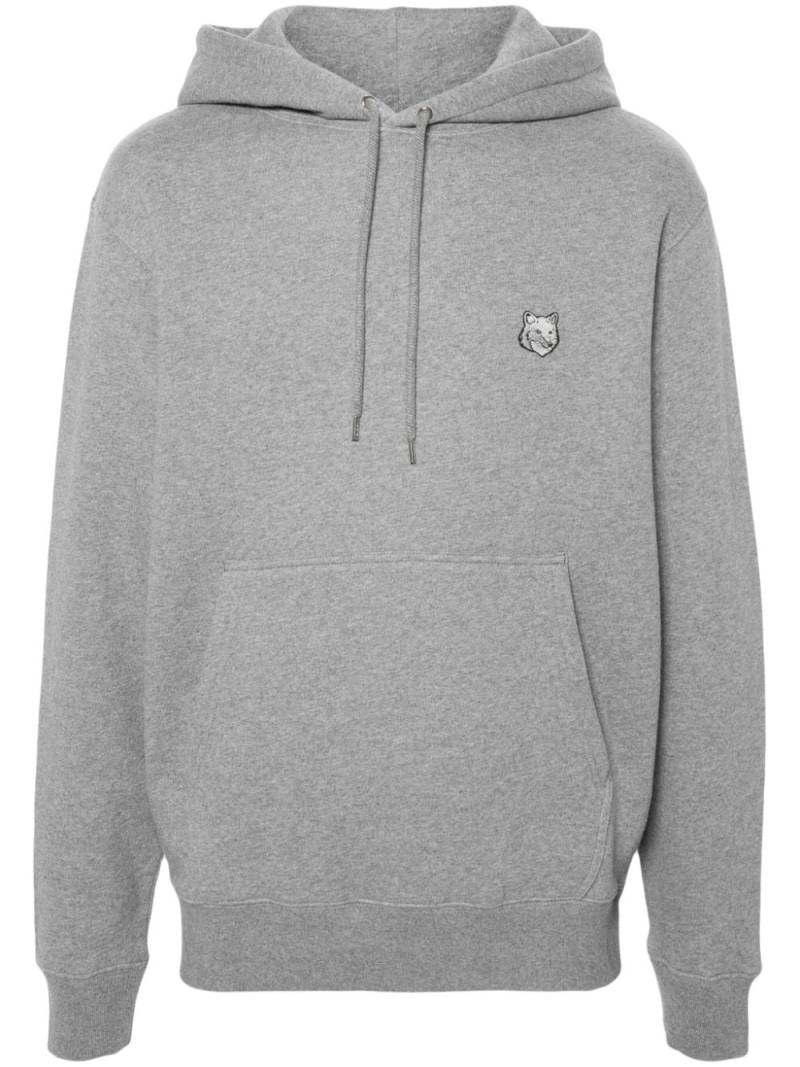 Maison Kitsuné Fox-motif cotton hoodie - Grey von Maison Kitsuné