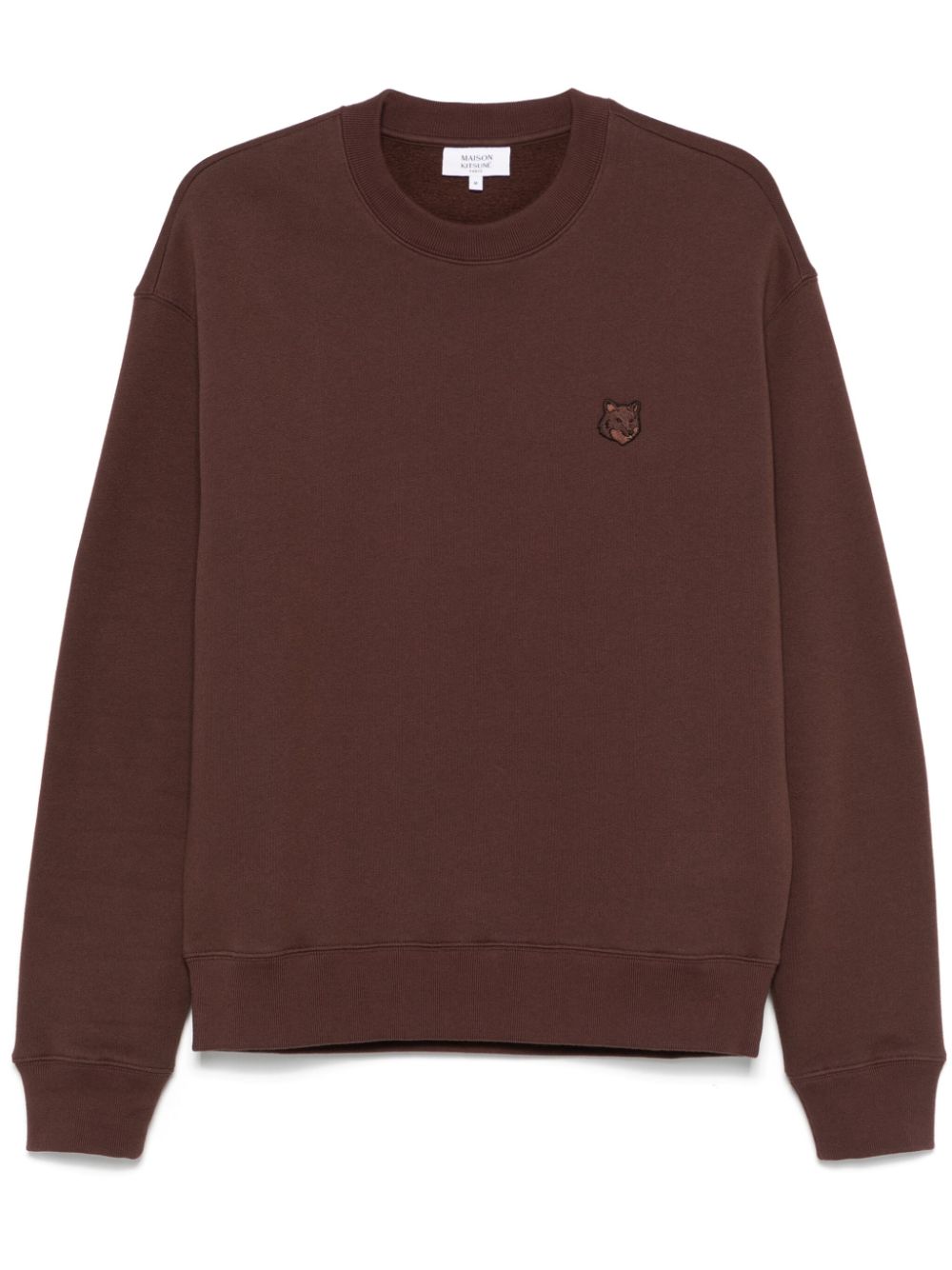 Maison Kitsuné Fox-patch sweatshirt - Brown von Maison Kitsuné