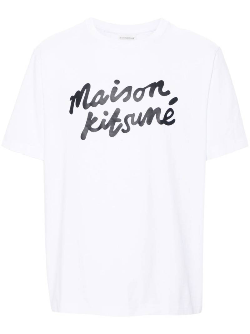 Maison Kitsuné Handwriting Comfort cotton T-shirt - White von Maison Kitsuné