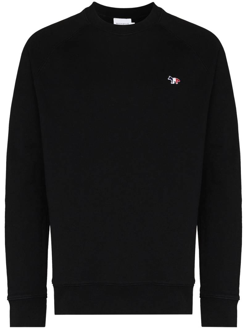 Maison Kitsuné Flag Fox cotton sweatshirt - Black von Maison Kitsuné