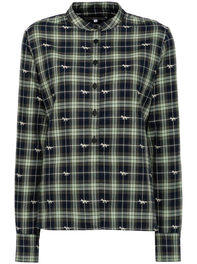 Maison Kitsuné Shrunken shirt - Green von Maison Kitsuné