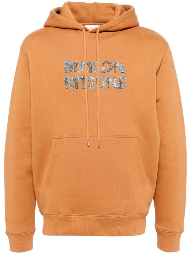 Maison Kitsuné Wooland Alphabet Comfort hoodie - Orange von Maison Kitsuné